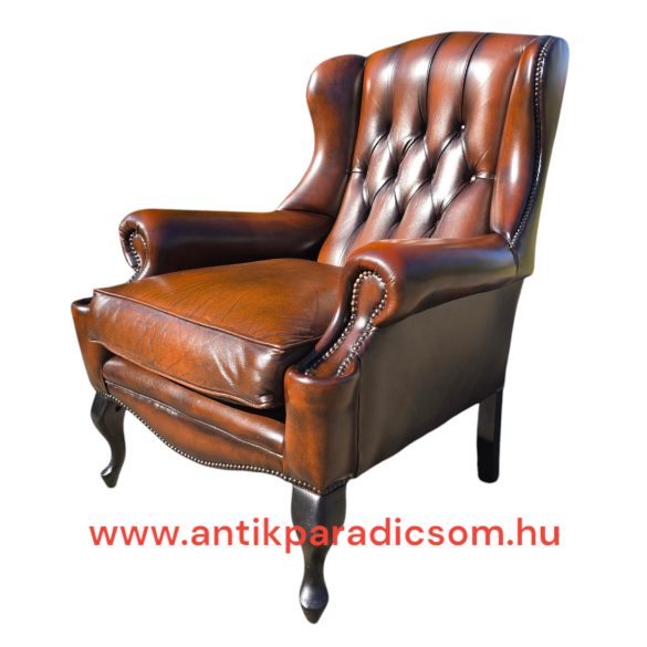 Eredeti Angol chesterfield bőr fotel