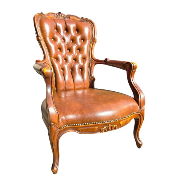 Chesterfield neobarokk karfás fotel