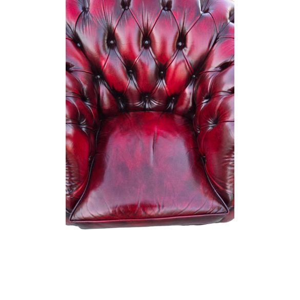 Eredeti Angol Chesterfield bőr ülőgarnitúra 3-1-1