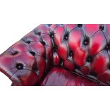 Eredeti Angol Chesterfield bőr ülőgarnitúra 3-1-1