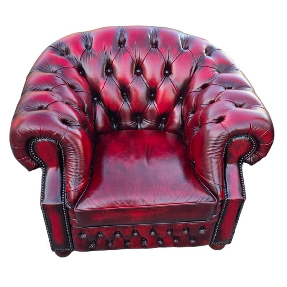 Eredeti Angol Chesterfield bőr ülőgarnitúra 3-1-1