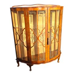 Íves elejű antik vitrin
