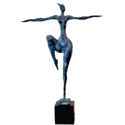 Hibátlan art deco akt  bronz szobor