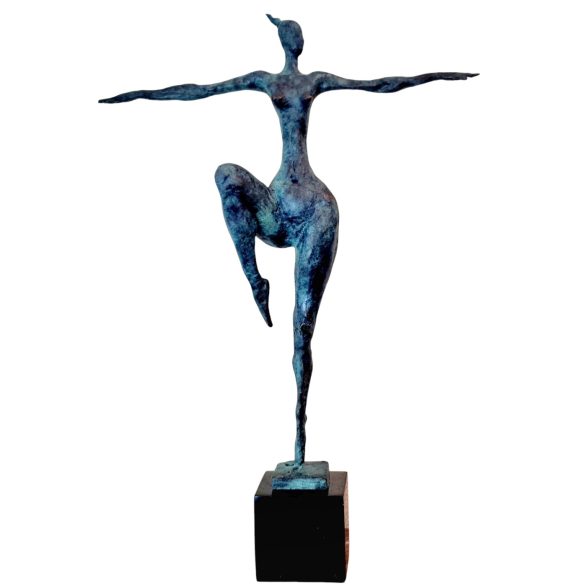 Hibátlan art deco akt  bronz szobor