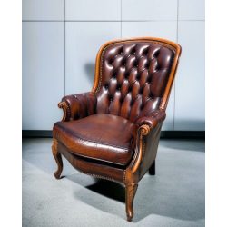 Chesterfield bőr fotel