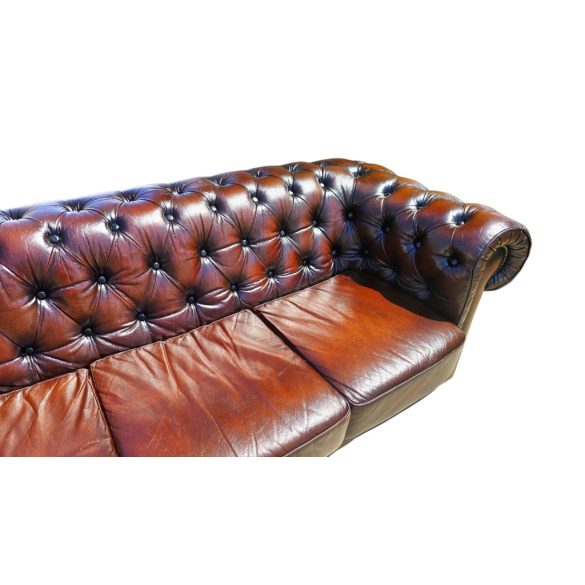 Exluzív Angol chesterfield sarok bőr ülőgarnitúra