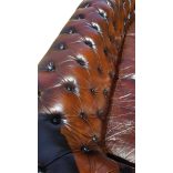 Exluzív Angol chesterfield sarok bőr ülőgarnitúra