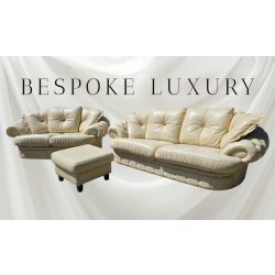 Exluzív Olasz chesterfield bőr ülőgarnitúra