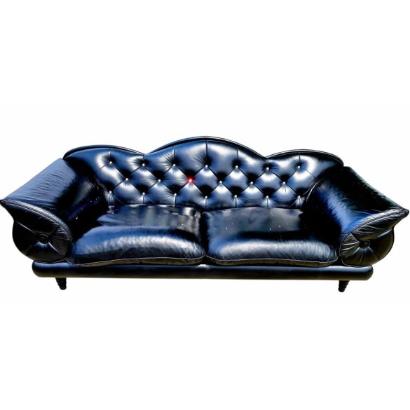 Exluzív Swarovski gombos luxus Olasz chesterfield jellegű bőr ülőgarnitúra