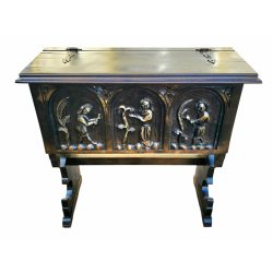 Antik gótikus stílusú láda/szekrény