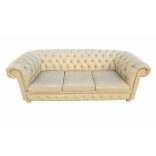 Luxus chesterfield bőr ülőgarnitúra - kitűnő állapotban