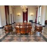 Exkluzív barokk stílusú faragott komód garnitúra - 3 darabos szett 