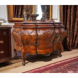 Exkluzív barokk stílusú faragott komód garnitúra - 3 darabos szett 