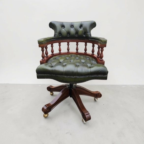 Eredeti Angol Chesterfield íróasztalszék,forgószék