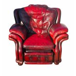 Eredeti Chesterfield pihenő bőr fotel