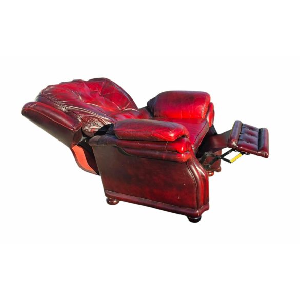 Eredeti Chesterfield pihenő bőr fotel
