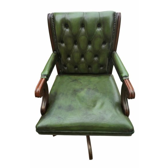 Eredeti Angol Chesterfield íróasztalszék,forgószék